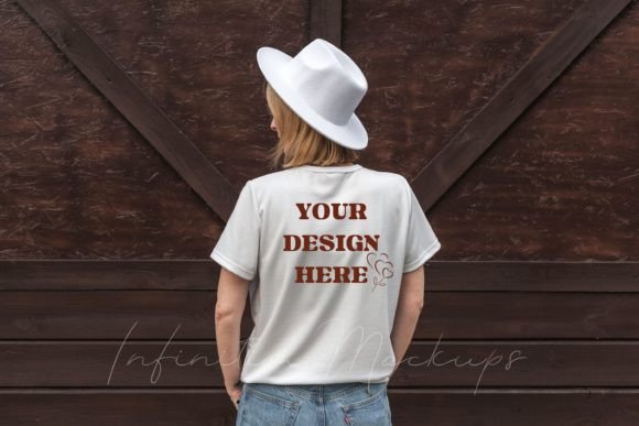Back of Tshirt Mockup: Graphics for T-Shirts