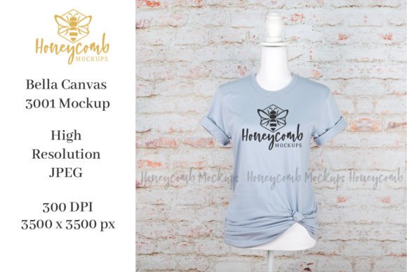 Bella Canvas 3001 Mockup: T-Shirts & Graphics