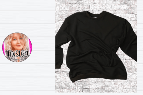 Black Sweater Mockup for Hoodies & Graphics