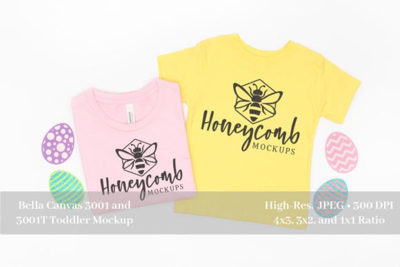 Easter Mommy and Me Mockup: Bella Canvas Graphics for T-Shirts