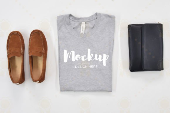 Graphics for T-Shirts: Ahtletic Heather Shirt Mockup