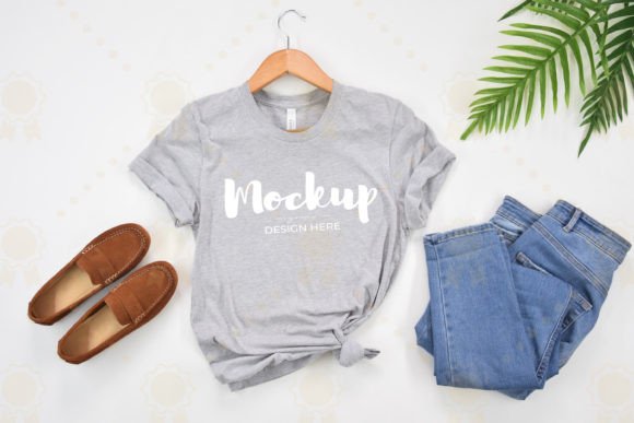Grey Bella Canvas 3100 Shirt Mockup Review