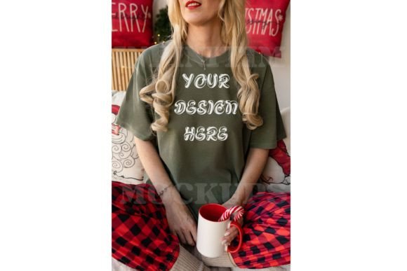 Moss Comfort Colors 1717 Mockup: Graphics for T-Shirts