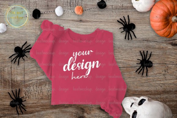 Paprika Halloween Sweatshirt Mockup for Graphics