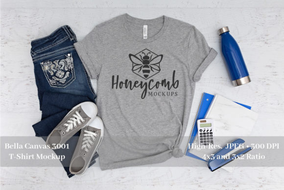 Reviewing the Teacher Mockup on Athletic Heather BC3001