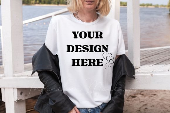 White Tshirt Mockup: Graphics for T-Shirts